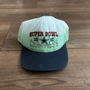 Vintage Dallas Cowboys NFL Super Bowl XXX Champs Hand Dyed Snapback Cap Nissin